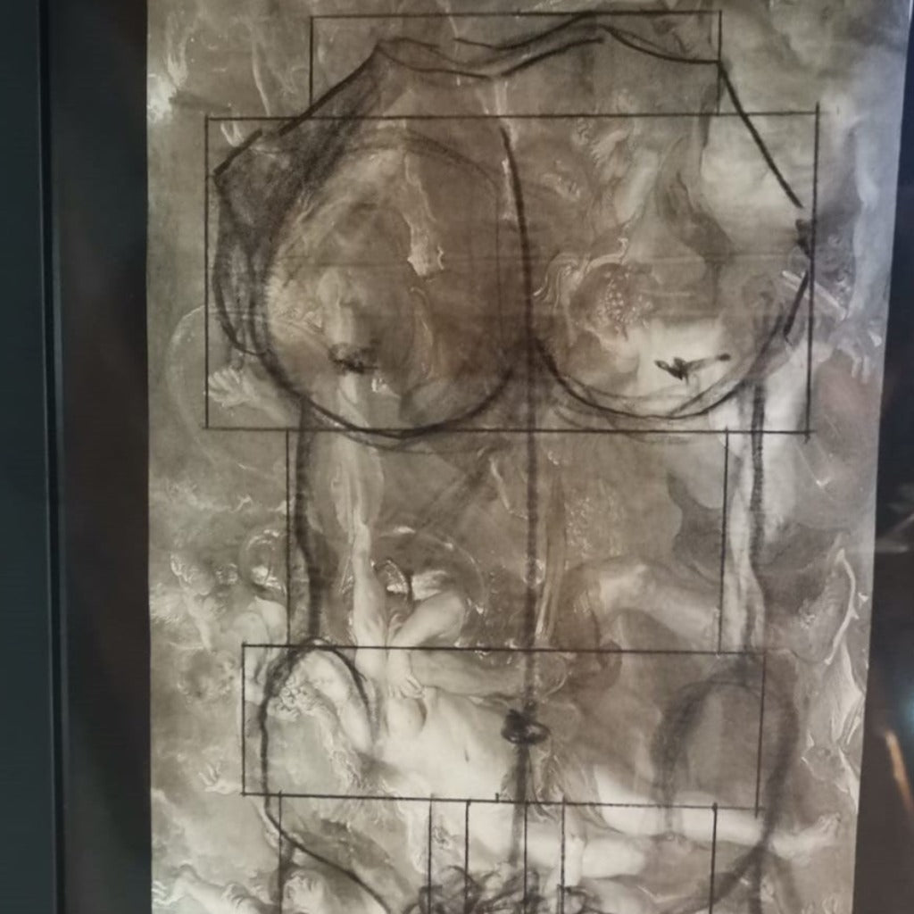 NU in marmo rosso Linguadoca di Didier Guillon