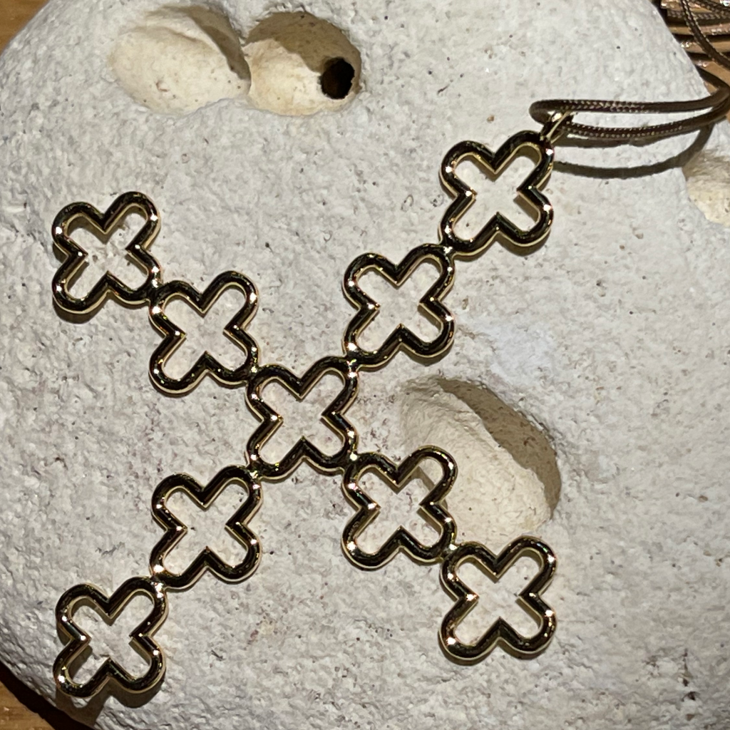 Cross shaped Pendant by Elena Votsi