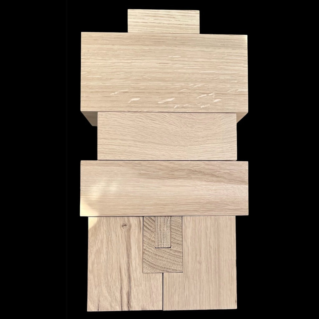 NU in solid Oak Wood by Didier Guillon